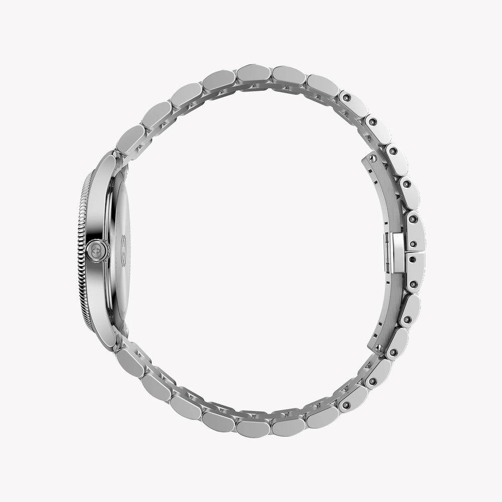 Gucci Women's Silver Steel Watch, Pink Dial | Ya1265062 by i-watch