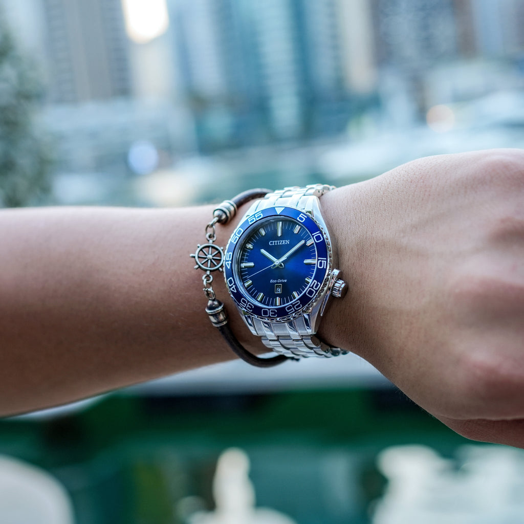 Citizen Aw1770-53l Bold Innovation - Stunning Blue Stainless Steel Men's Watch