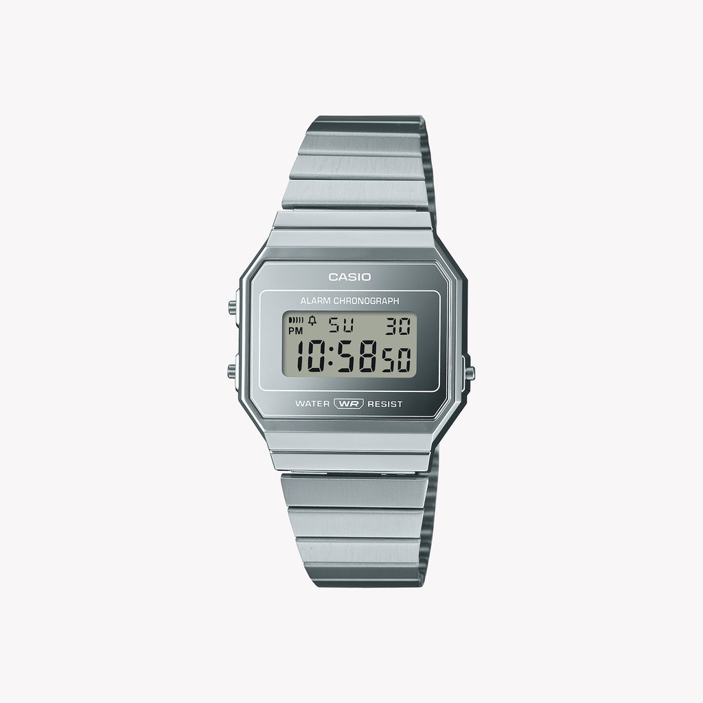CASIO A700WEV-7AEF ELEGANTLY VERSATILE - UNISEX TIMEPIECE WITH MINIMALIST DESIGN AND MULTIFUNCTIONALITY