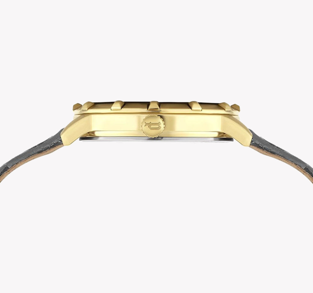 POLICE PL-16040MSG_61 ELEGANT TIMEPIECE - MODERN WOMAN'S LUXURY WATCH with Gold Case & Gray Leather Strap-i-Watch-2