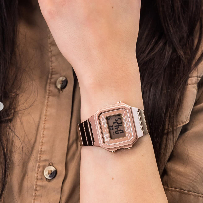 B-650WC-5A ELEGANT TIMEKEEPER - UNISEX WATER-RESISTANT STAINLESS STEEL WATCH-i-Watch-5