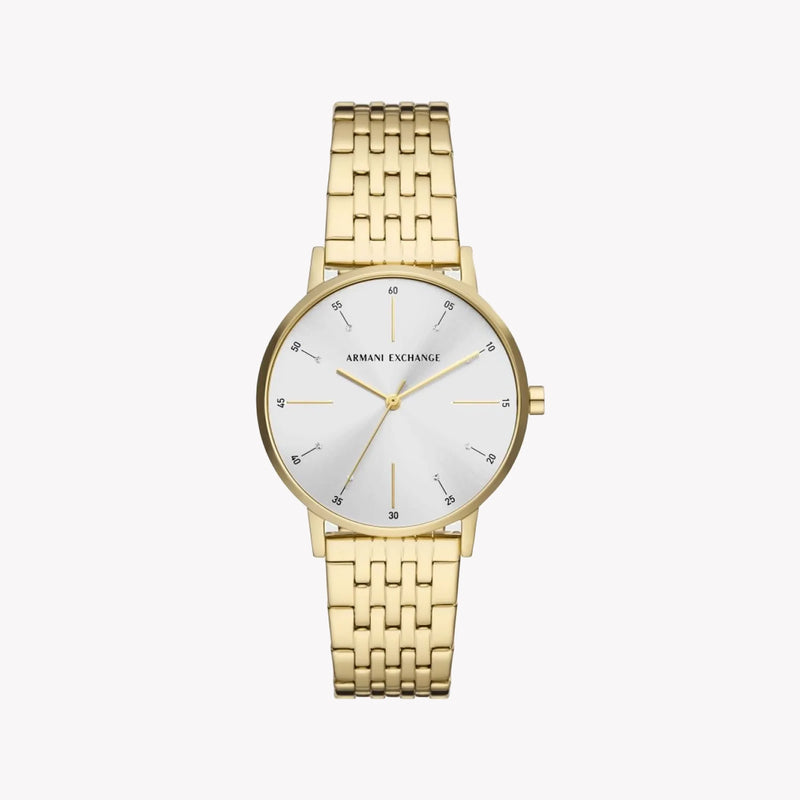 ARANI EXCHANGE AX5579 RADIANT CHARM - ELEGANT WOMEN'S TIMEPIECE WITH GOLD STAINLESS STEEL BAND
