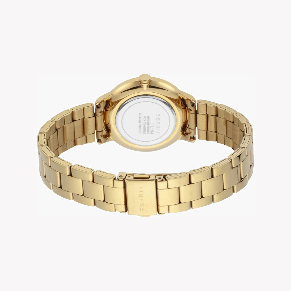 ESPRIT Women's Watch with Gold Stainless Steel Case and Gold Stainless Steel Band-i-Watch-3