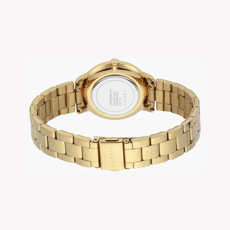 Esprit Women's Gold Stainless Steel Watch, Champagne Dial | Es1l188m0075 by i-watch