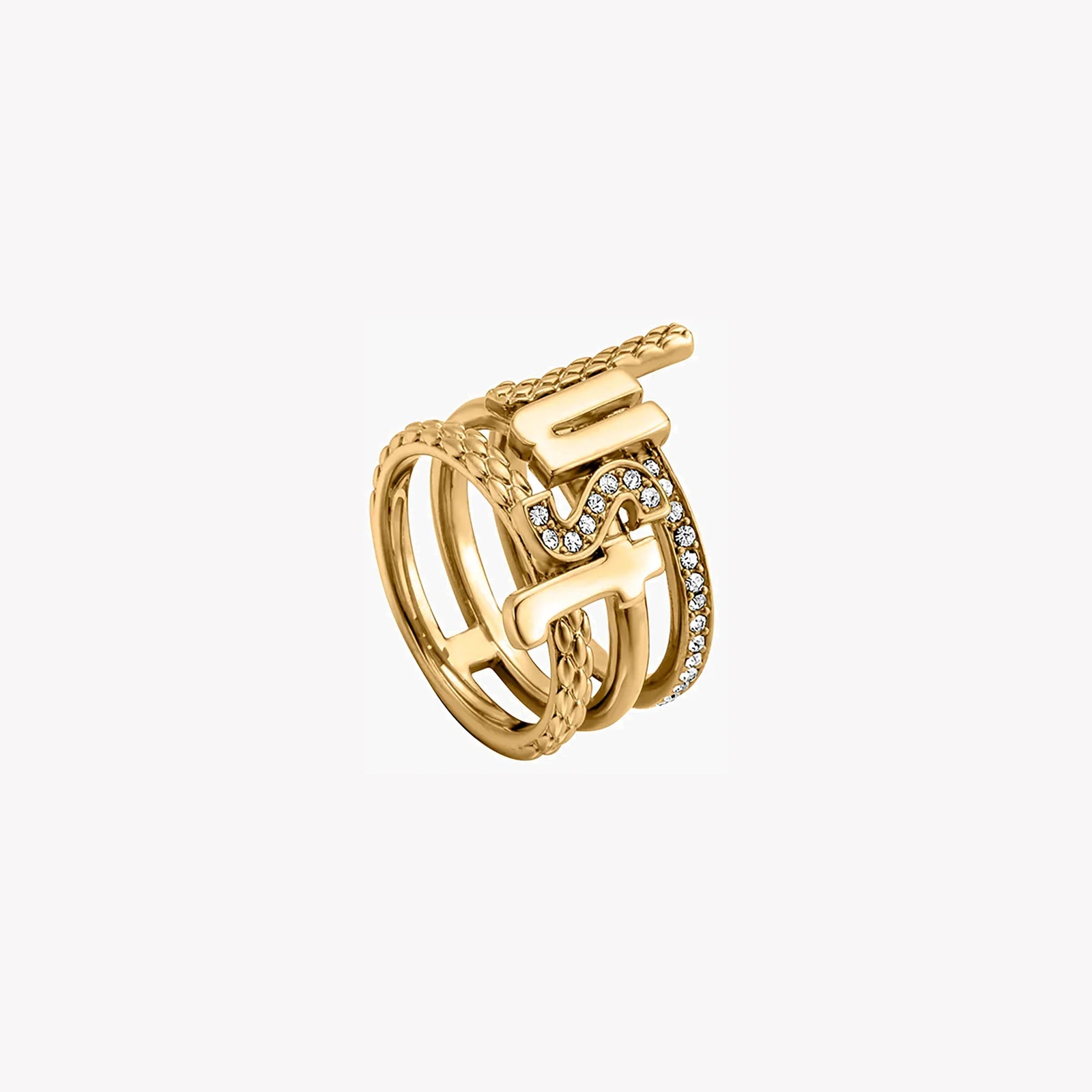 Just Cavalli Women's Gold Brass Ring, Gold | Jcrg00290206 by i-watch