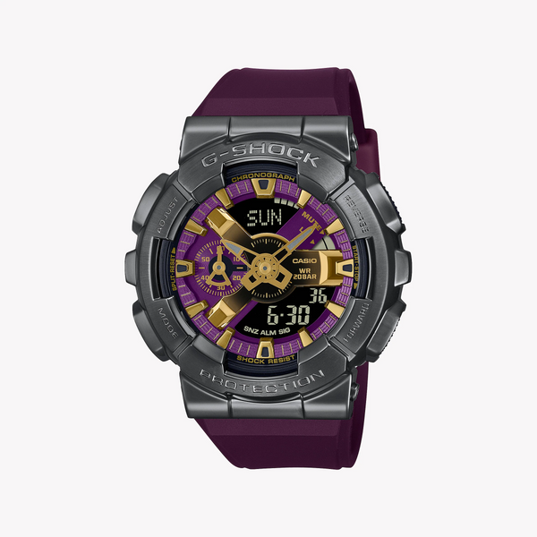 Casio G-Shock Gm-110cl-6adr Adventure Ready - Stylish Men's Watch With Vibrant Red Resin BAnd and Gray Stainless Steel Case by i-watch