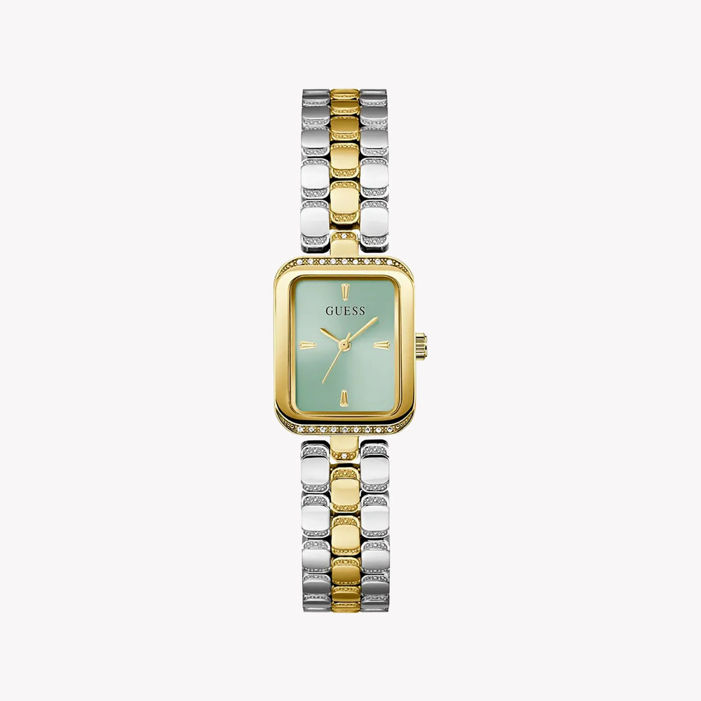 Chic Radiance Women's Gold & Green Watch, Stainless Steel | Gw0865l4 by i-watch