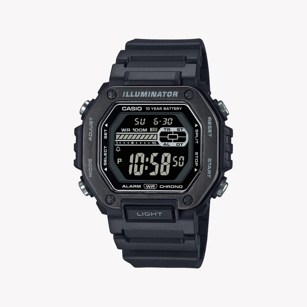 Casio Men's Black Resin Watch, Digital Display | Mwd-110hb-1bvdf by i-watch