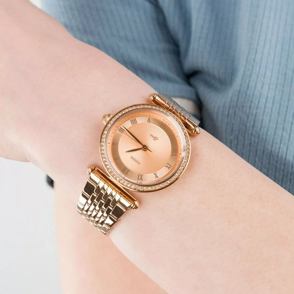 Fossil Women's Rose Gold Watch, Stainless Steel | Es4711 by i-watch