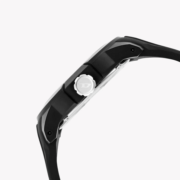 Diesel Men's Black Silicone Watch, Black Dial | Dz1982 by i-watch