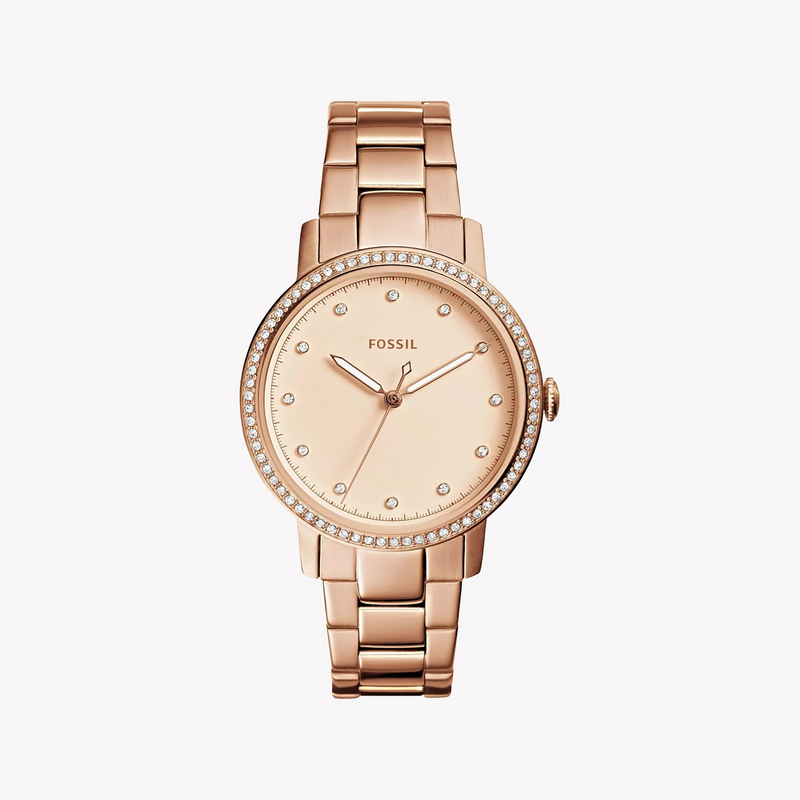 Fossil Women's Rose Gold Stainless Steel Watch, Rose Gold Dial | Es4288 by i-watch