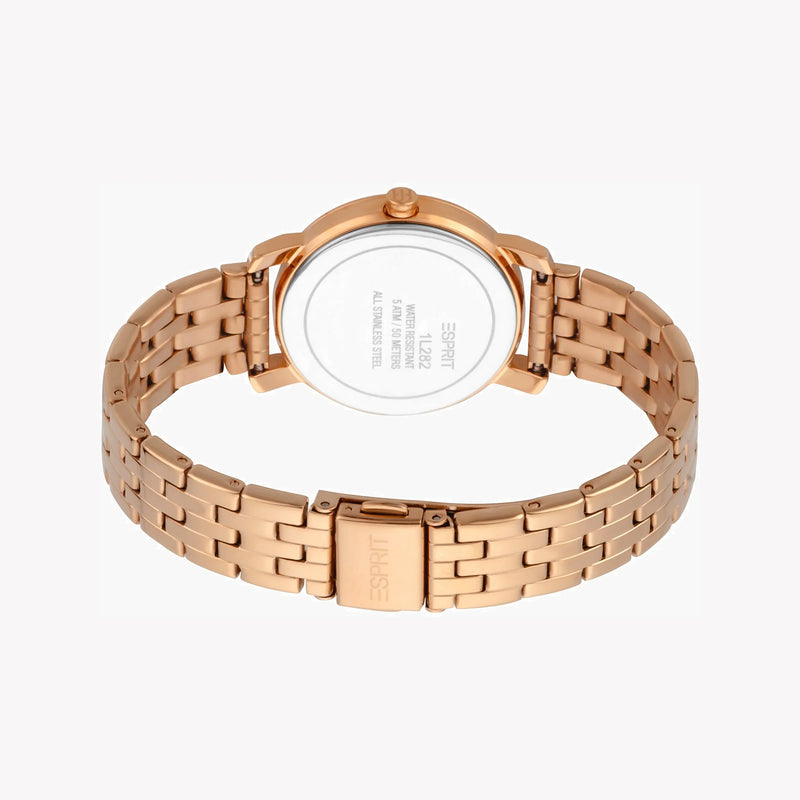 Esprit Women's Rose Gold Stainless Steel Watch, Round Case | Es1l202m0035 by i-watch