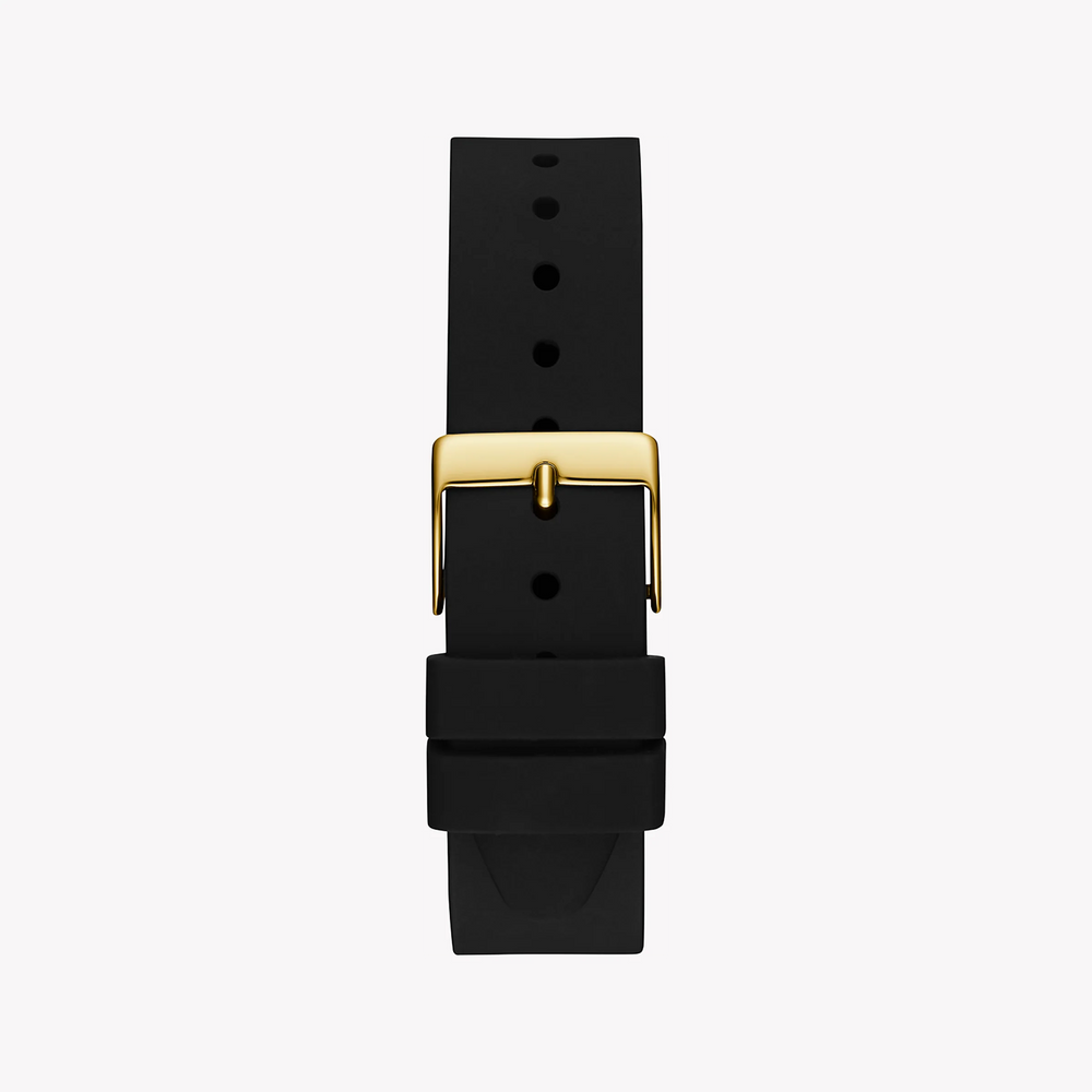 Guess Women's Gold Stainless Steel, Black Silicone | Gw0755l3 by i-watch