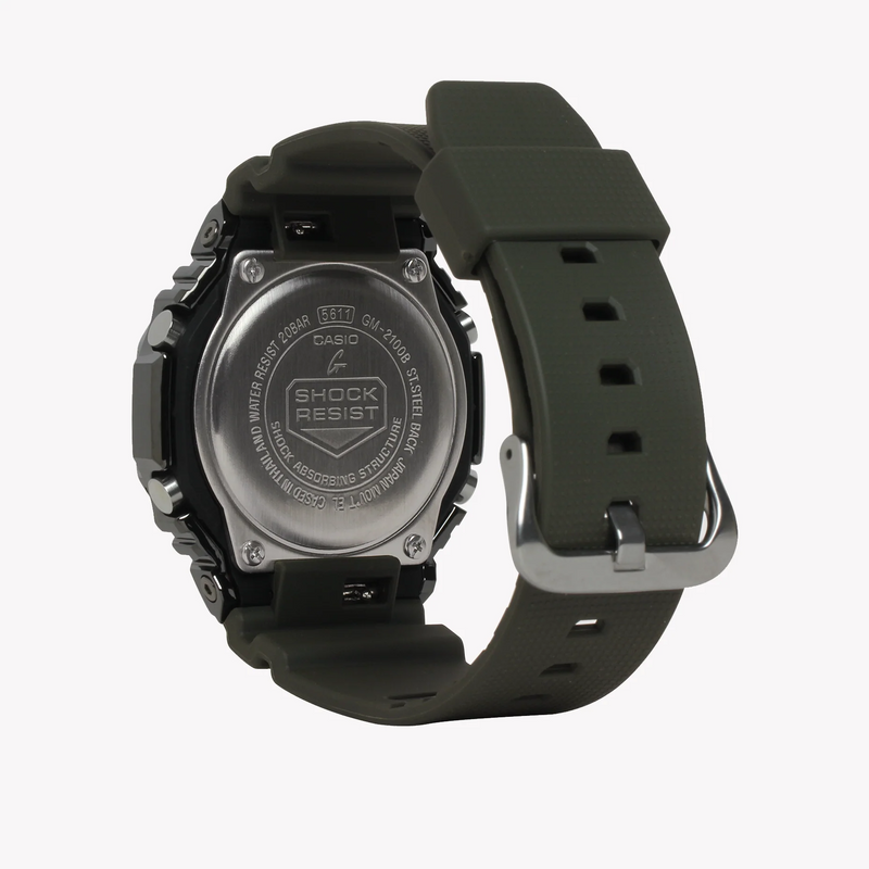 G-Shock Men's Green Dial, Grey Case | Gm-2100b-3adr by i-watch
