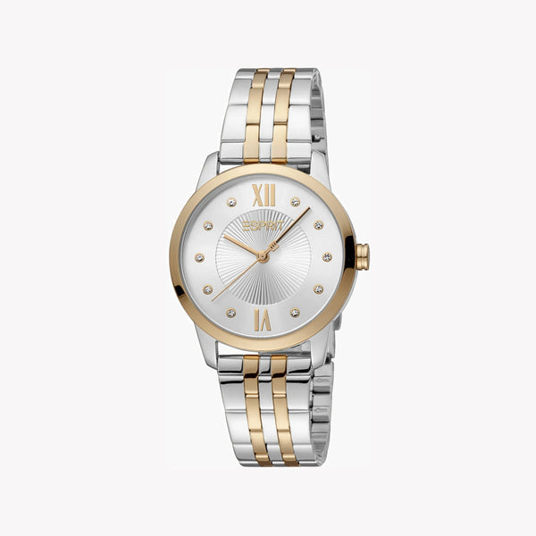 Esprit Women's Silver & Rose Gold Watch, Silver Dial | Es1l150m0025 by i-watch