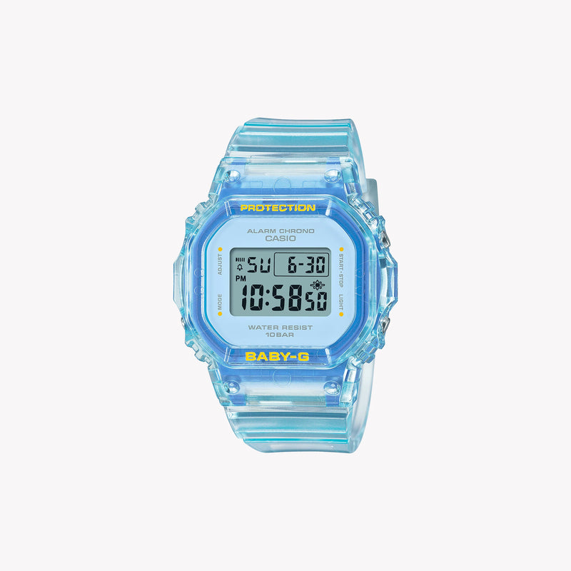 Casio Women's Resin Watch, Blue And Pink | Bgd-565sj-2er by i-watch