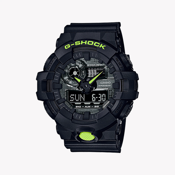 Casio G-Shock Ga-700dc-1adr - Bold Adventurer Men's Watch With Sleek Black Resin Band & Digital Display by i-watch