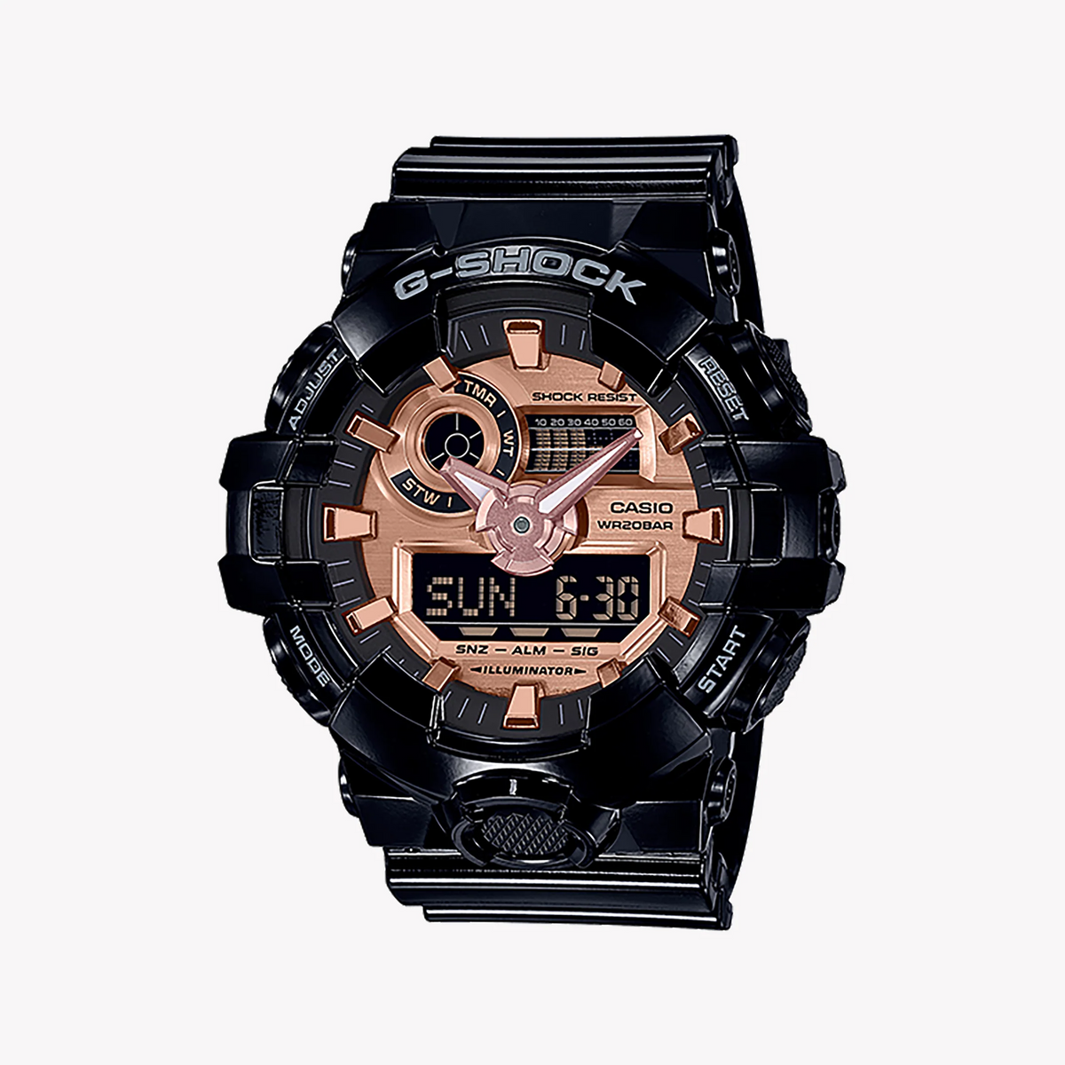 Casio G-Shock Ga-700mmc-1adr - Bold Adventurer Men's Watch With Black Resin BAnd and Striking Digital Dial by i-watch
