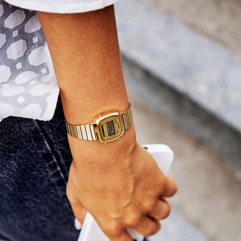 CASIO LA680WEGA-9ER - GOLDEN GLAMOUR DYNAMIC ELEGANCE WOMEN'S DIGITAL WATCH-i-Watch-3