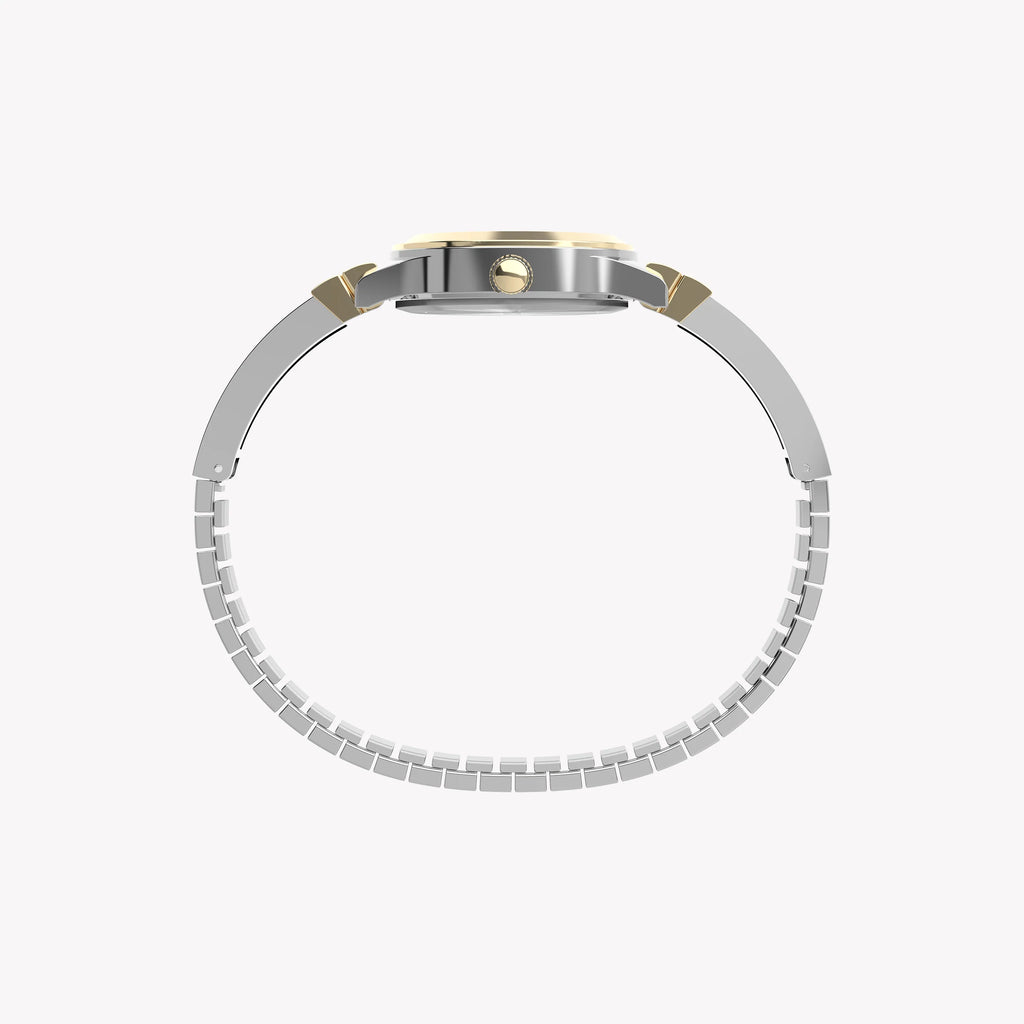 TIMEX TWO-TONE CHARM - ELEGANT WOMEN’S SEMI BANGLE WATCH WITH CRYSTAL ACCENTS-i-Watch-5