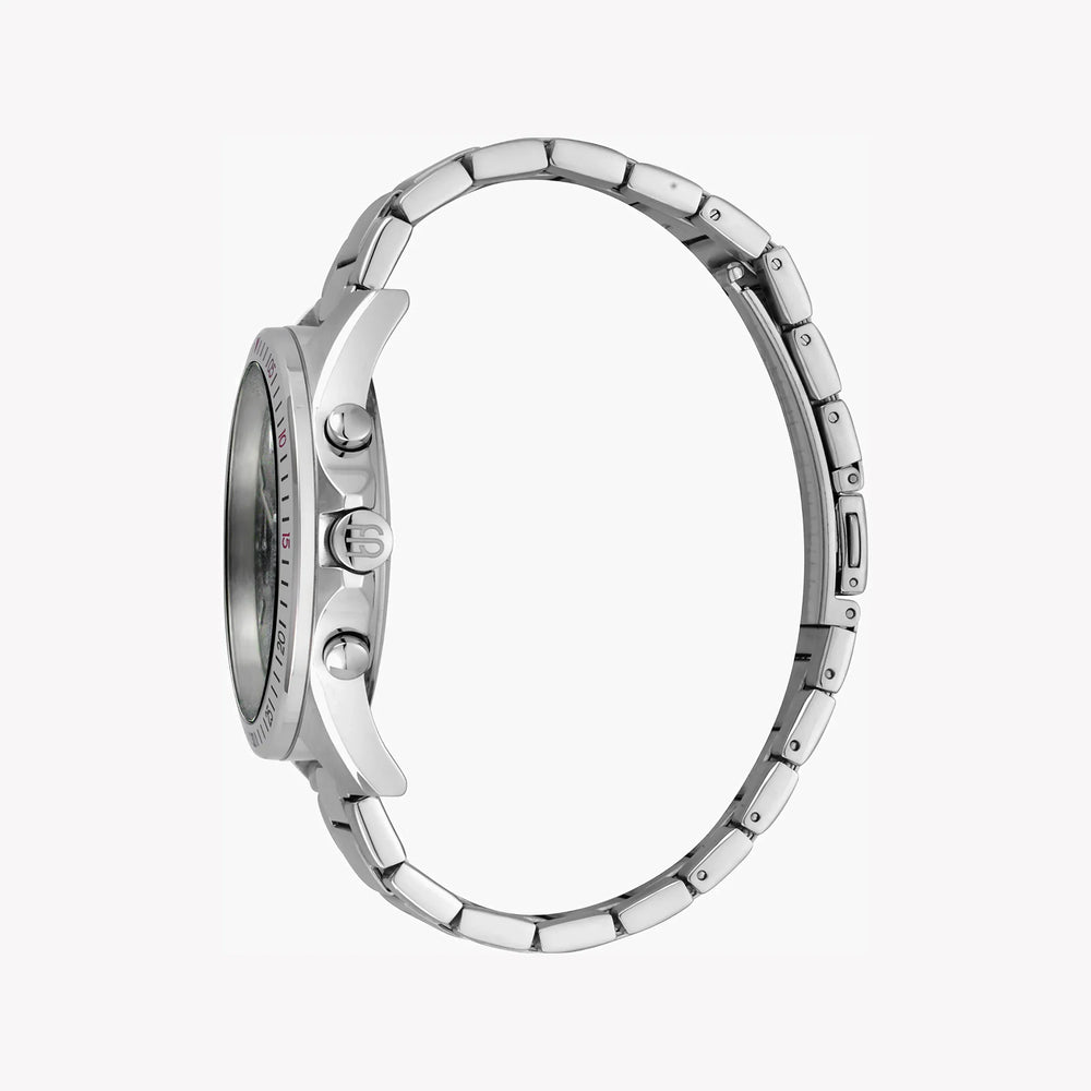Esprit Men's Silver Stainless Steel Watch, Black Dial | Es1g008m0025 by i-watch