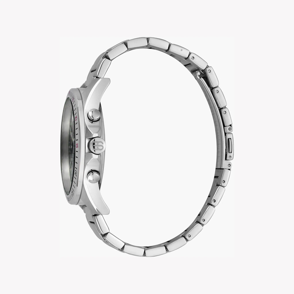 ESPRIT MEN'S STAINLESS STEEL TIMEPIECE - CLASSIC BLACK DIAL & SILVER BAND ELEGANCE-i-Watch-2