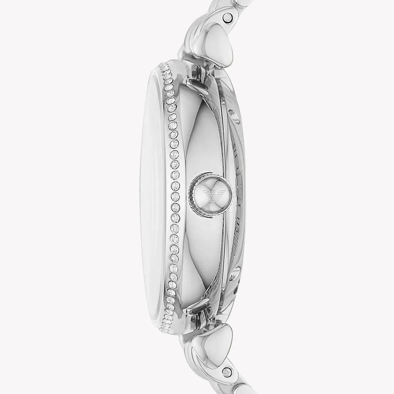 Emporio Armani Women's Silver Watch, White Dial | Ar60022 by i-watch