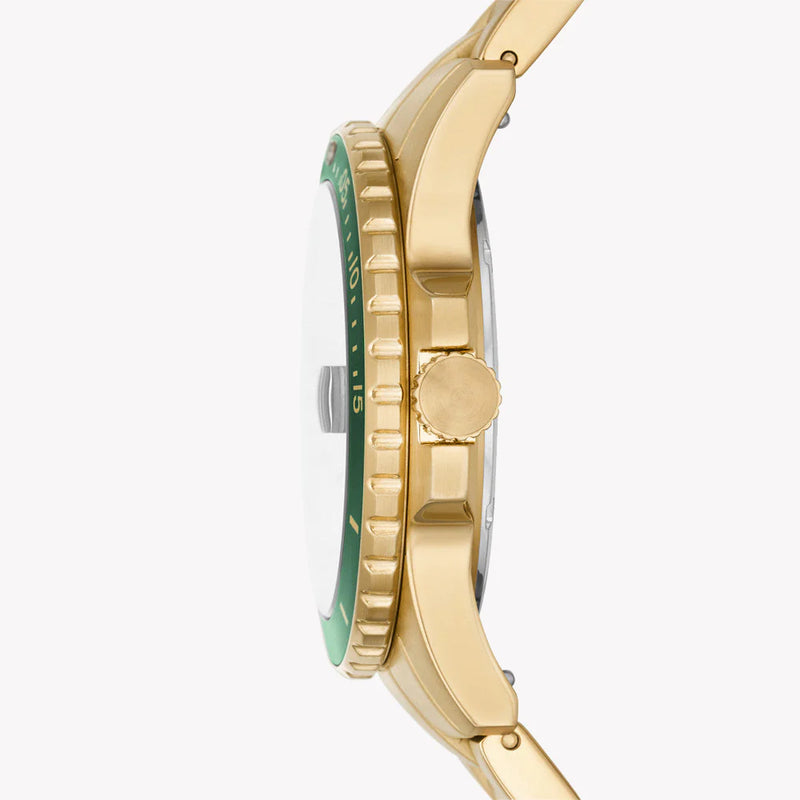 Fossil Men's Gold Watch, Green Dial | Fs5950 by i-watch