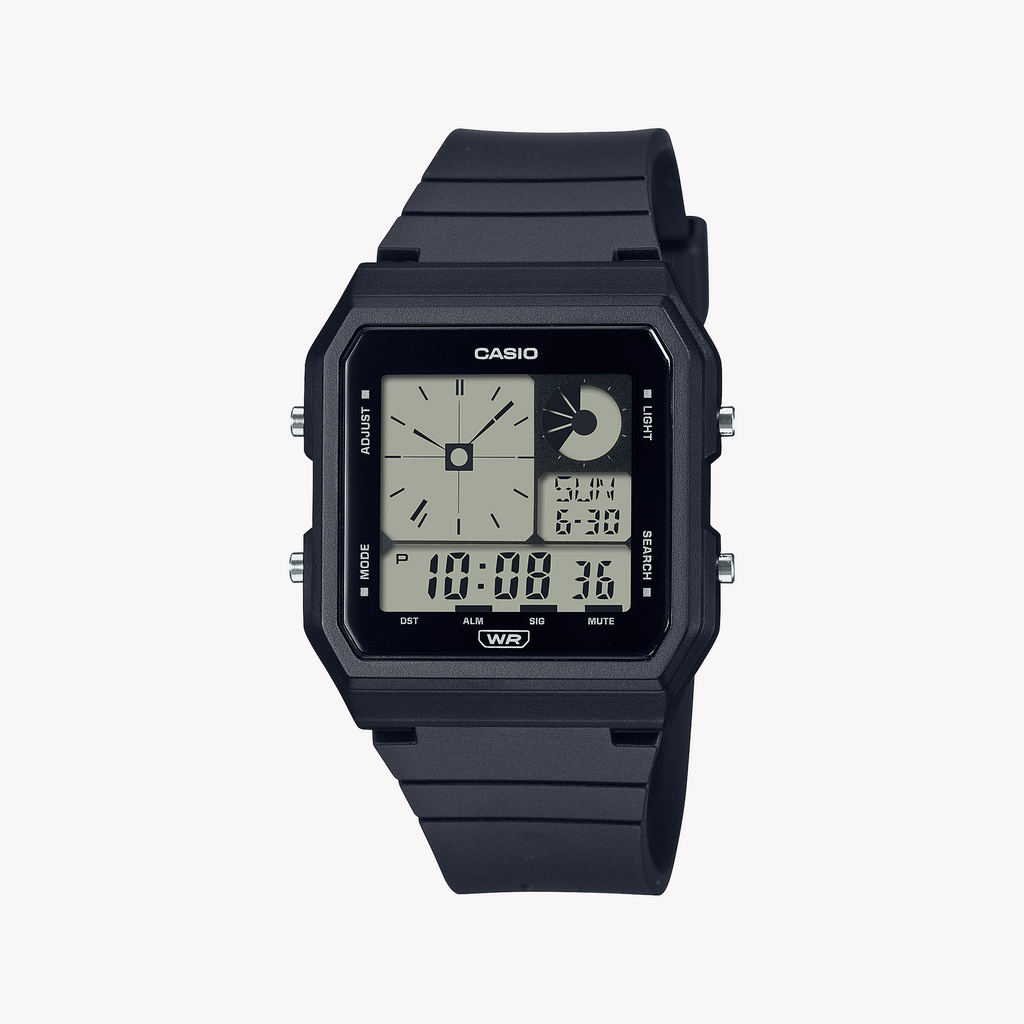 CASIO LF-20W-1ADF - ADVENTURE-READY SPORTY ELEGANCE UNISEX WATCH WITH BLACK RESIN BAND AND DIGITAL DISPLAY