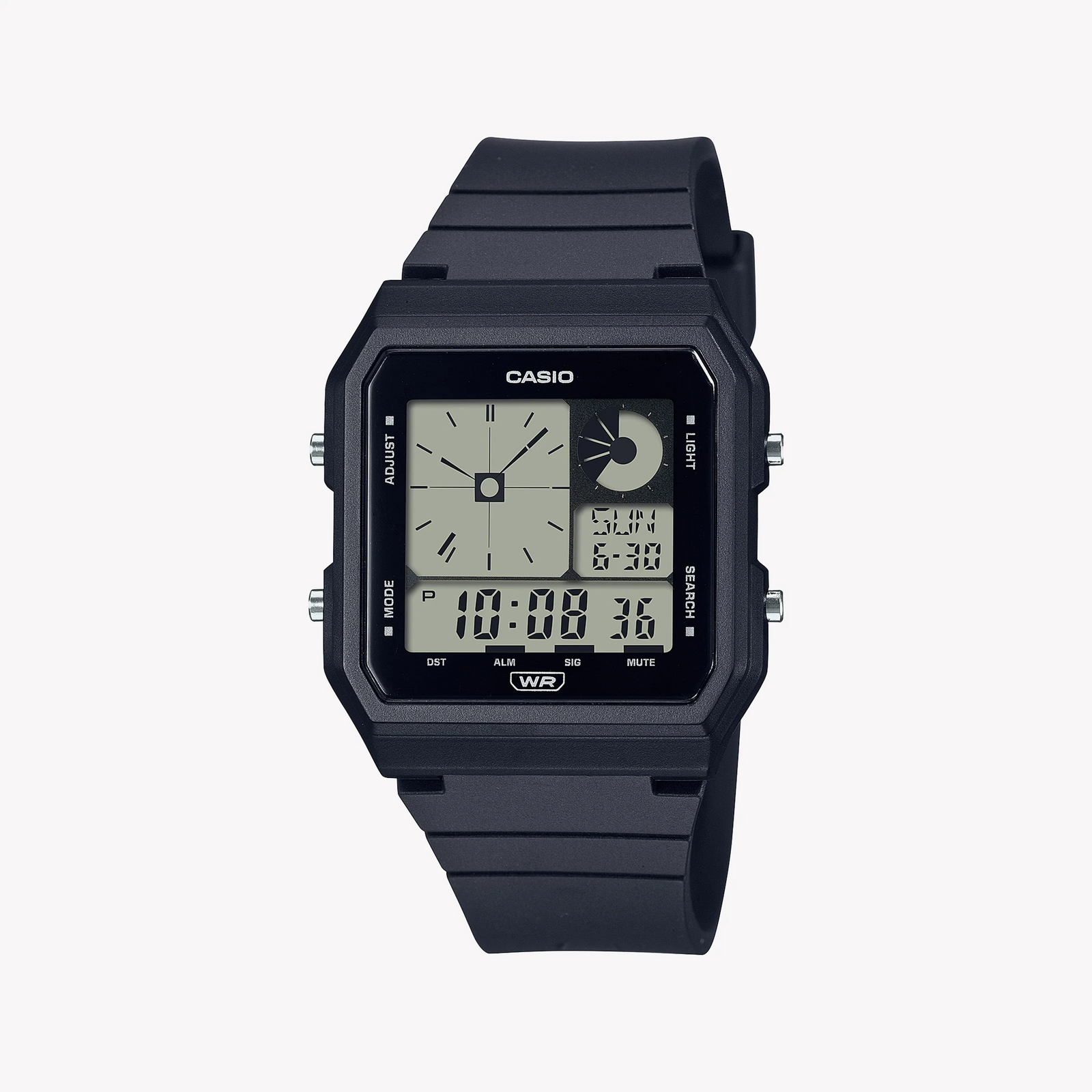 Casio Lf-20w-1adf - Adventure-Ready Sporty Elegance Unisex Watch With Black Resin Band And Digital Display by i-watch