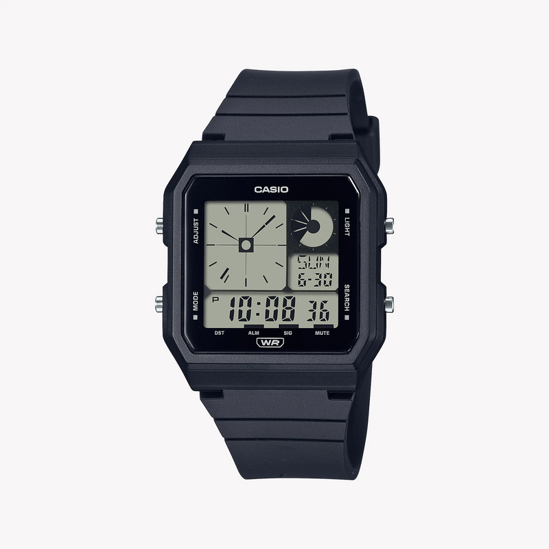 Casio Lf-20w-1adf - Adventure-Ready Sporty Elegance Unisex Watch With Black Resin Band And Digital Display by i-watch