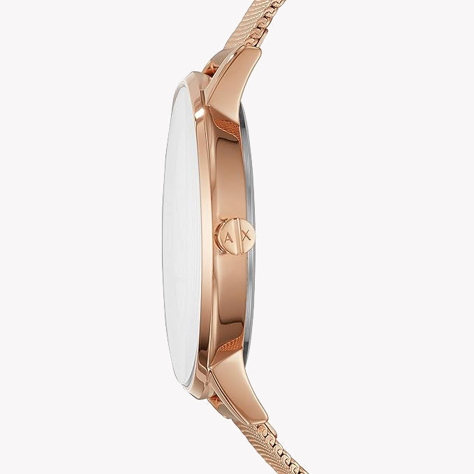 A|X ARMANI EXCHANGE AX5550 ROSE GOLD CHARM - ELEGANT WOMEN'S WATCH WITH WHITE DIAL-i-Watch-2