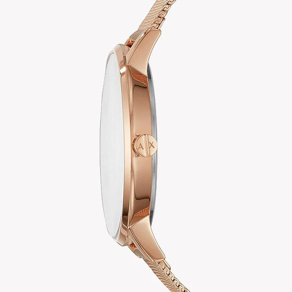 A|X ARMANI EXCHANGE AX5550 ROSE GOLD CHARM - ELEGANT WOMEN'S WATCH WITH WHITE DIAL-i-Watch-2