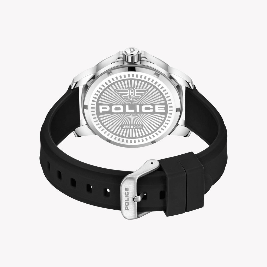 POLICE PEWJN0020903 - ELEGANT STRIKER MEN'S WATCH with Silver Case & Bold Black Dial-i-Watch-3