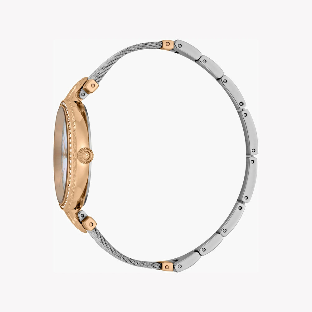 Just Cavalli Women's Silver & Rose Gold Watch, White Dial | Jc1l169m0075 by i-watch