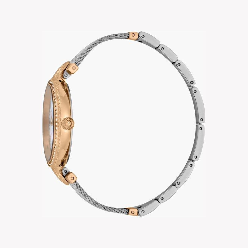 Just Cavalli Women's Silver & Rose Gold Watch, White Dial | Jc1l169m0075 by i-watch