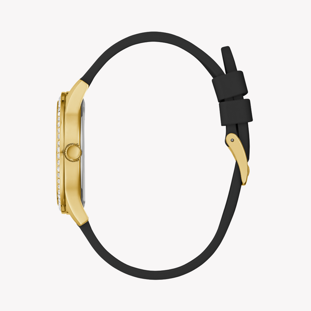 GUESS GW0359L1 - BOLDLY SOPHISTICATED WOMEN'S TIMEPIECE WITH GOLD DIAL & BLACK BAND-i-Watch-2