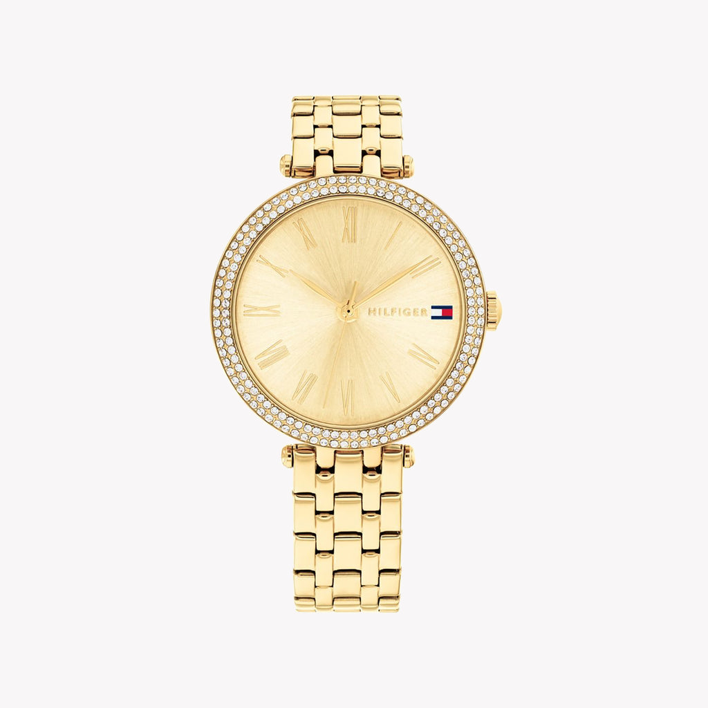 TOMMY HILFIGER 1692150 RADIANT GOLD SOPHISTICATION - Women’s Elegant Stainless Steel Watch