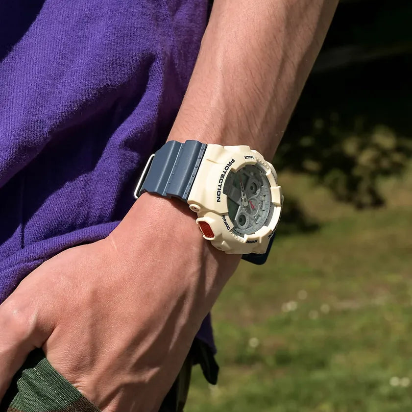 CASIO G-SHOCK GA-100PC-7A2DR - ADVENTURE-READY ELEGANCE MEN'S WATCH with White Resin and Digital Dial-i-Watch-2