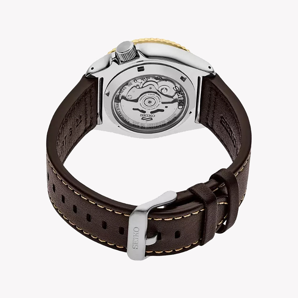 SEIKO SSK036K1 Men's Automatic Watch Black Dial Leather Band-i-Watch-3