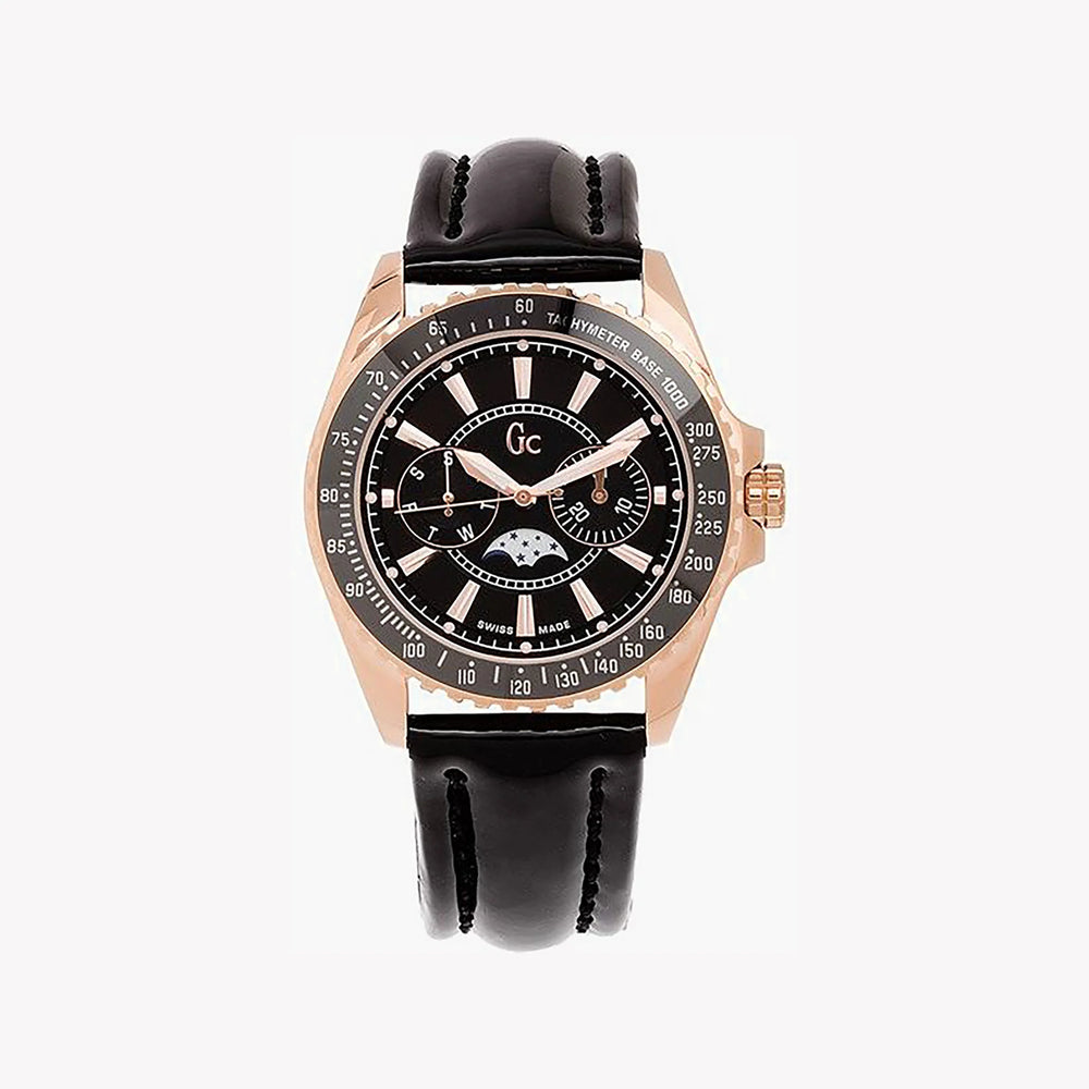 Guess Unisex Rose Gold Watch, Black Dial | I41006m2 by i-watch