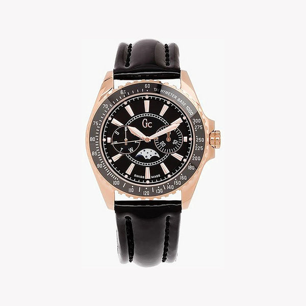 Guess Unisex Rose Gold Watch, Black Dial | I41006m2 by i-watch