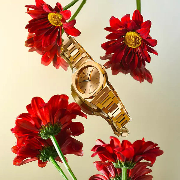 D1 MILANO Women's Gold Stainless Steel Watch, Gold Dial | D1-UTBL31 by i-watch