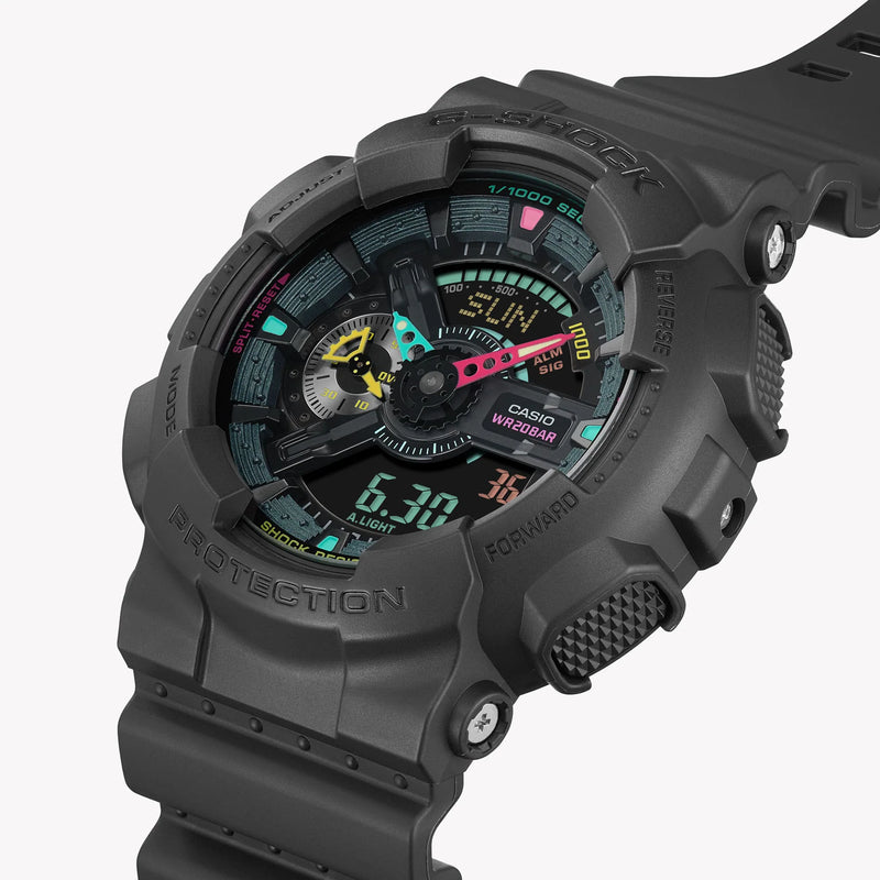 G-Shock Men's Black Resin Watch, Digital Dial | Ga-110mf-1adr by i-watch