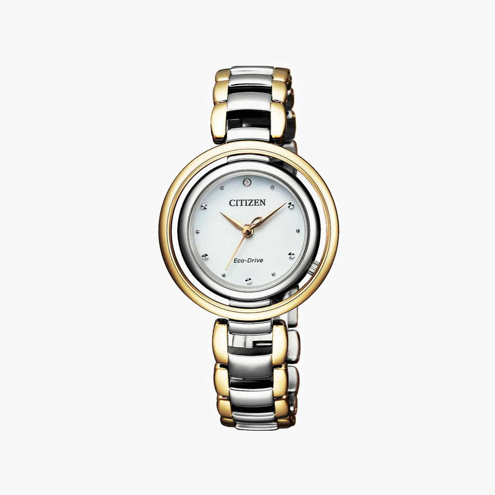 Citizen Em0664-84a Radiant Elegance - Gold Eco-Drive Women's Watch by i-watch