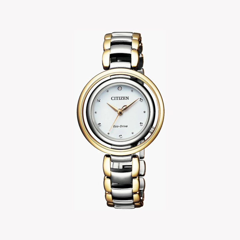 Citizen Em0664-84a Radiant Elegance - Gold Eco-Drive Women's Watch by i-watch