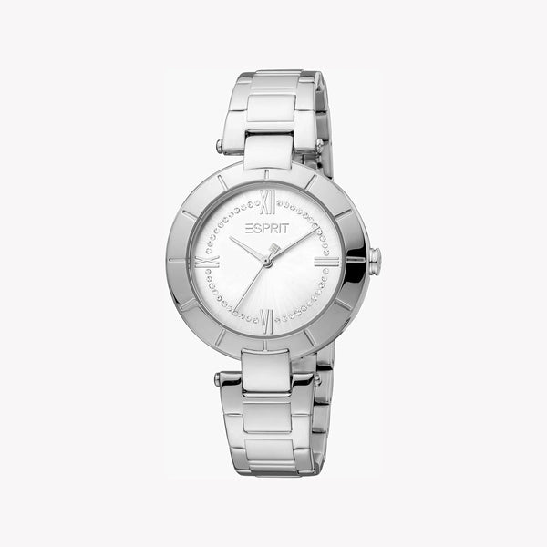 Esprit Women's Silver Stainless Steel Watch, Silver Dial | Es1l202m0035 by i-watch