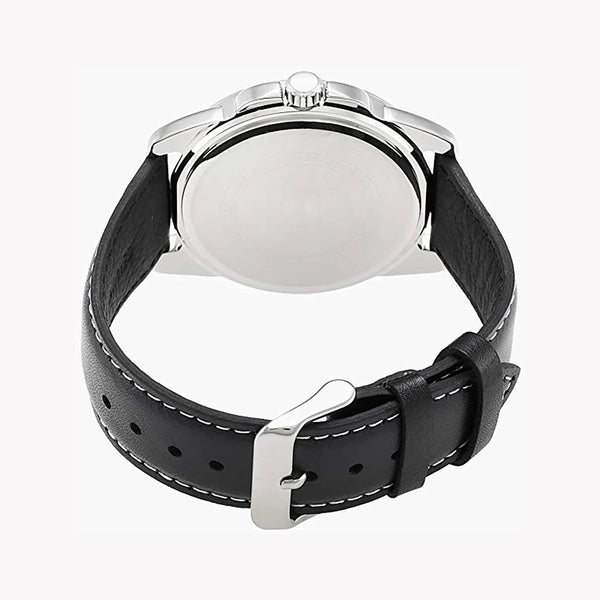 Casio Men's Silver Stainless Steel, Black Leather | Mtp-1314l-8avdf by i-watch