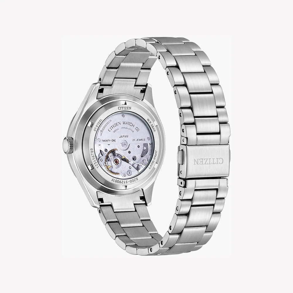 Dynamic Precision Men's Silver Stainless Steel Watch, Yellow Dial | Nh8391-51z by i-watch