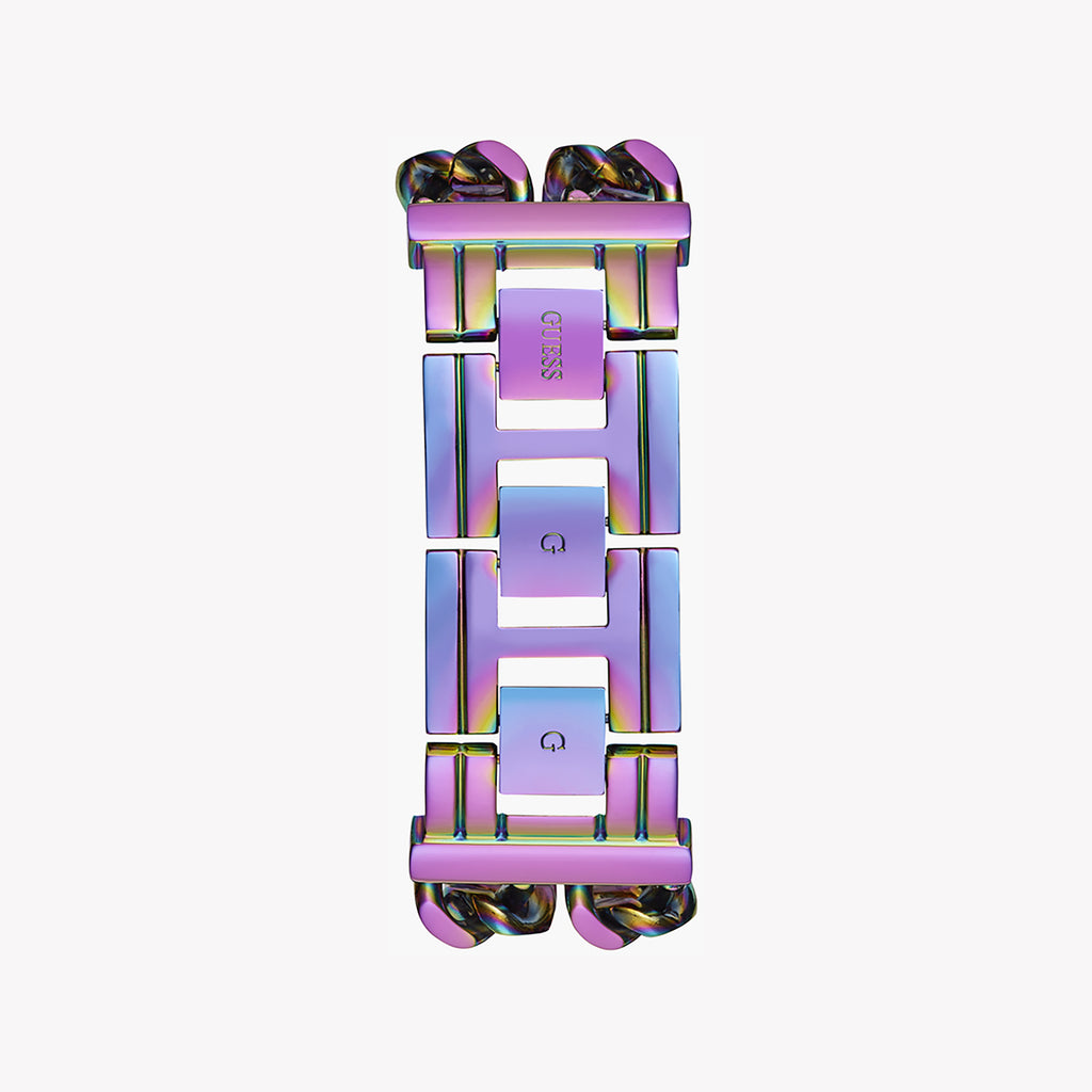 GUESS GW0669L2 VIBRANT SILVER & PINK - CHIC FLAIR WOMEN'S WATCH WITH MULTICOLOR BAND-i-Watch-3